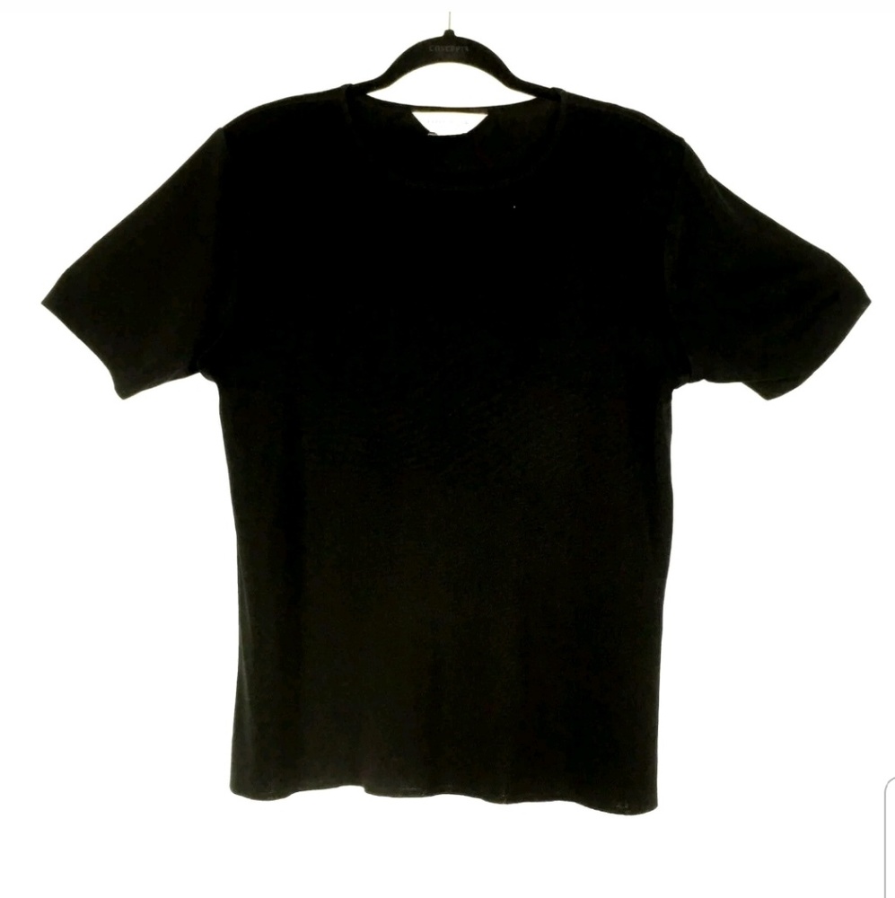 Exclusively Misook Size M Solid Black Top - image 2